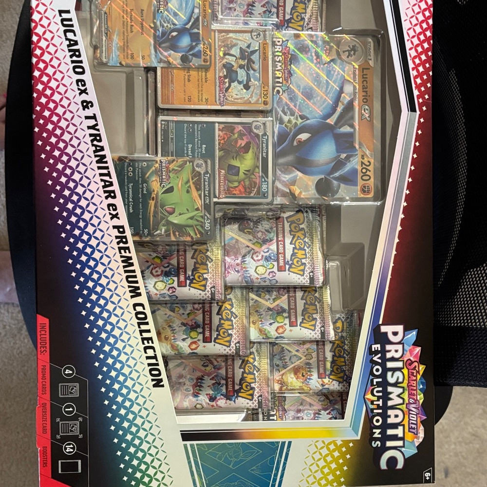 Pokemon Prismatic Evolutions Lucario & Tyranitar Collection